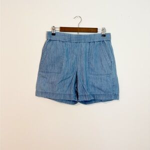 Talbots Light Blue Chambray Shorts Size Small